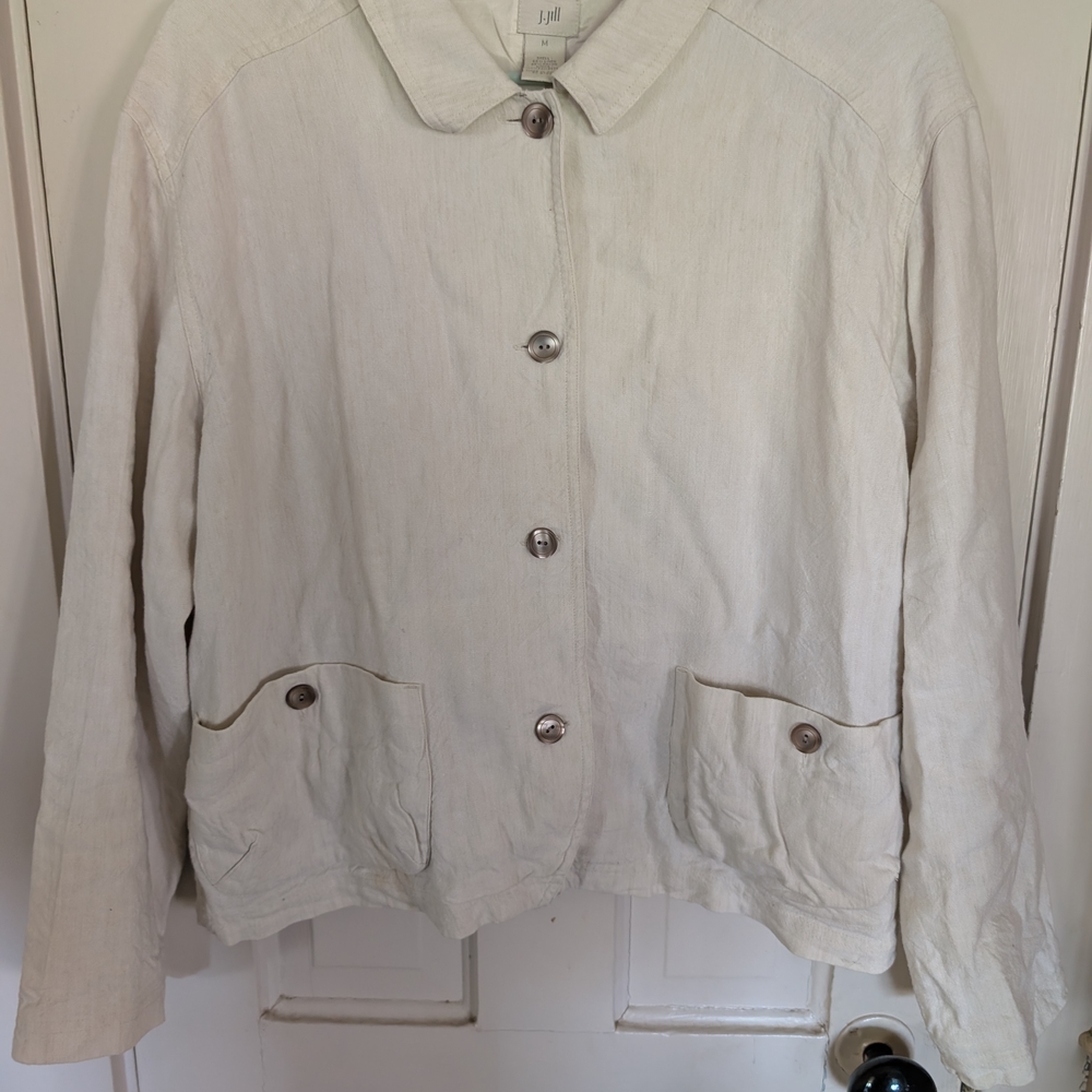 J. Jill Women's Cream Jacket